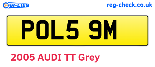 POL59M are the vehicle registration plates.