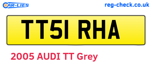 TT51RHA are the vehicle registration plates.