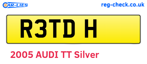 R3TDH are the vehicle registration plates.