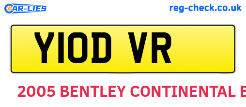 Y10DVR are the vehicle registration plates.