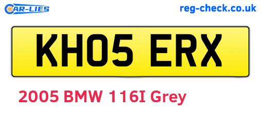 KH05ERX are the vehicle registration plates.