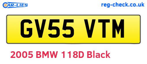 GV55VTM are the vehicle registration plates.