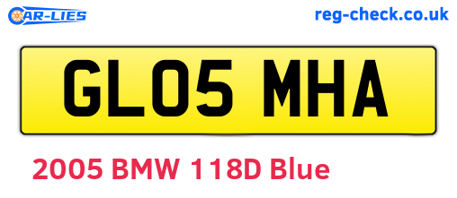 GL05MHA are the vehicle registration plates.