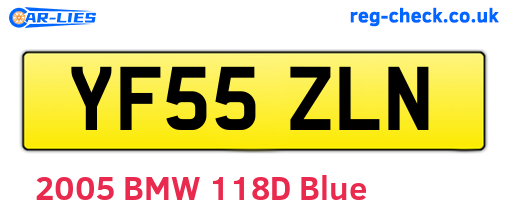 YF55ZLN are the vehicle registration plates.