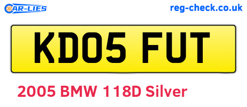 KD05FUT are the vehicle registration plates.