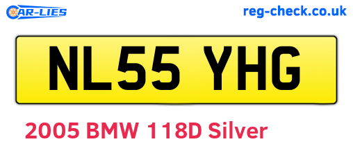 NL55YHG are the vehicle registration plates.