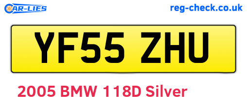 YF55ZHU are the vehicle registration plates.