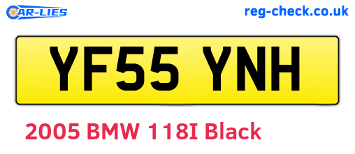 YF55YNH are the vehicle registration plates.