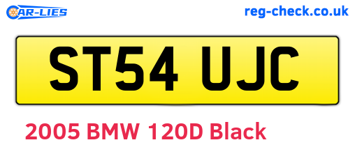 ST54UJC are the vehicle registration plates.