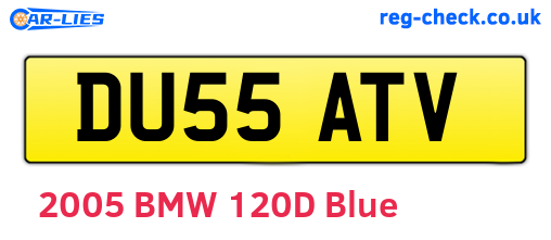 DU55ATV are the vehicle registration plates.