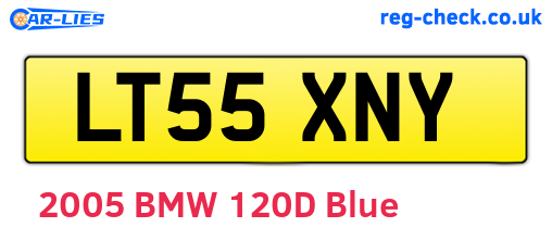 LT55XNY are the vehicle registration plates.