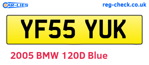YF55YUK are the vehicle registration plates.