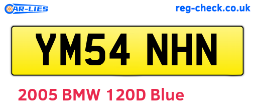YM54NHN are the vehicle registration plates.