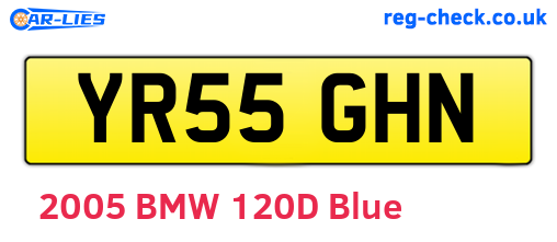 YR55GHN are the vehicle registration plates.