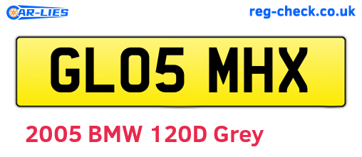 GL05MHX are the vehicle registration plates.