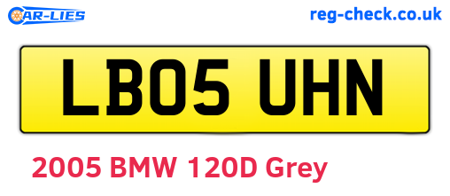 LB05UHN are the vehicle registration plates.