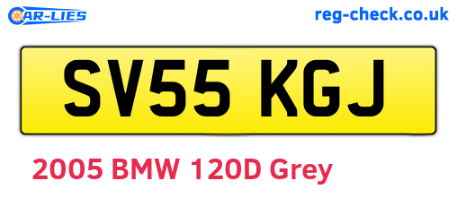 SV55KGJ are the vehicle registration plates.