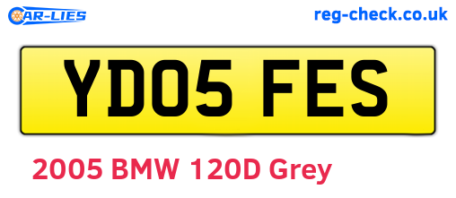 YD05FES are the vehicle registration plates.