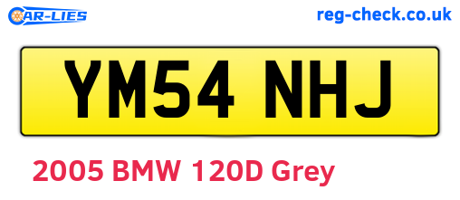 YM54NHJ are the vehicle registration plates.