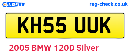 KH55UUK are the vehicle registration plates.