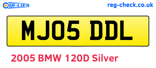 MJ05DDL are the vehicle registration plates.