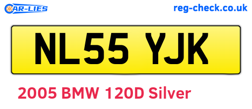 NL55YJK are the vehicle registration plates.