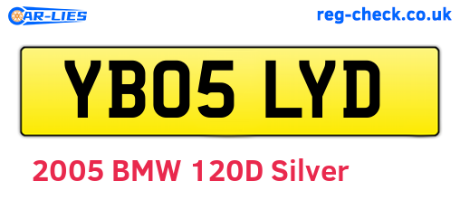 YB05LYD are the vehicle registration plates.