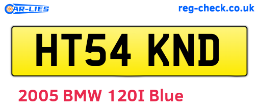 HT54KND are the vehicle registration plates.