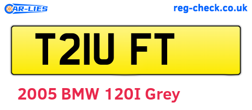 T21UFT are the vehicle registration plates.