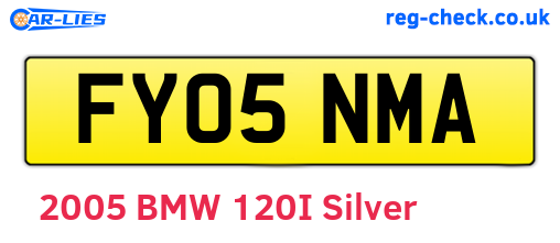 FY05NMA are the vehicle registration plates.