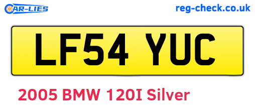 LF54YUC are the vehicle registration plates.