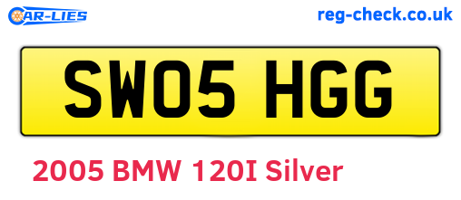 SW05HGG are the vehicle registration plates.