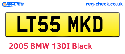 LT55MKD are the vehicle registration plates.