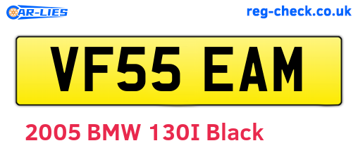 VF55EAM are the vehicle registration plates.