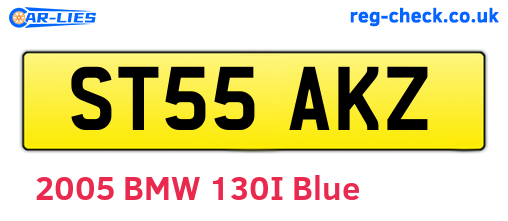 ST55AKZ are the vehicle registration plates.