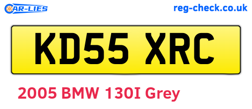 KD55XRC are the vehicle registration plates.