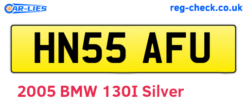 HN55AFU are the vehicle registration plates.