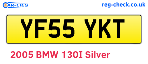 YF55YKT are the vehicle registration plates.