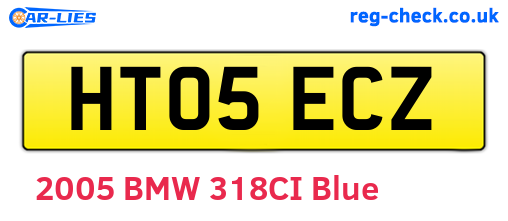 HT05ECZ are the vehicle registration plates.