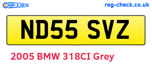 ND55SVZ are the vehicle registration plates.