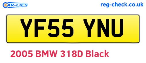 YF55YNU are the vehicle registration plates.