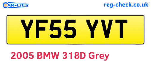 YF55YVT are the vehicle registration plates.