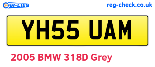 YH55UAM are the vehicle registration plates.