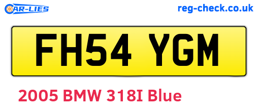 FH54YGM are the vehicle registration plates.