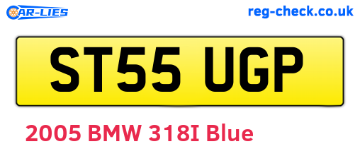 ST55UGP are the vehicle registration plates.