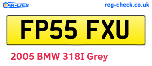 FP55FXU are the vehicle registration plates.
