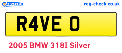 R4VEO are the vehicle registration plates.