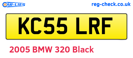 KC55LRF are the vehicle registration plates.