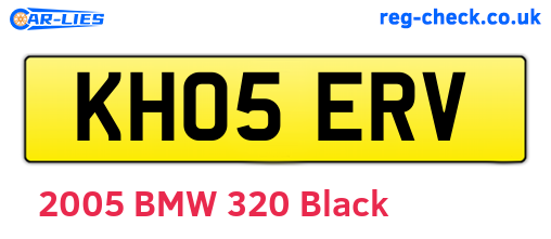 KH05ERV are the vehicle registration plates.