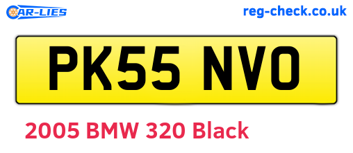 PK55NVO are the vehicle registration plates.